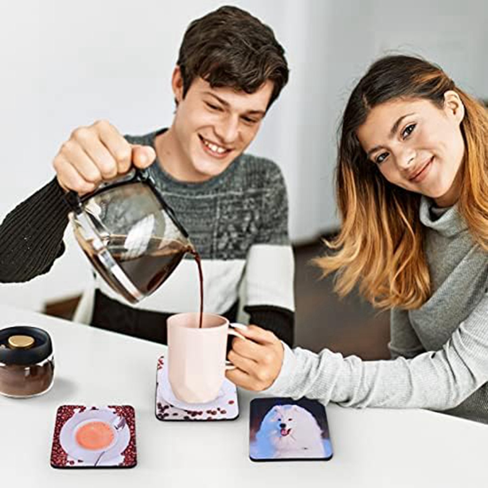 40 posavasos cuadrados para su - Coaster Sublimation Blank reseña y precio